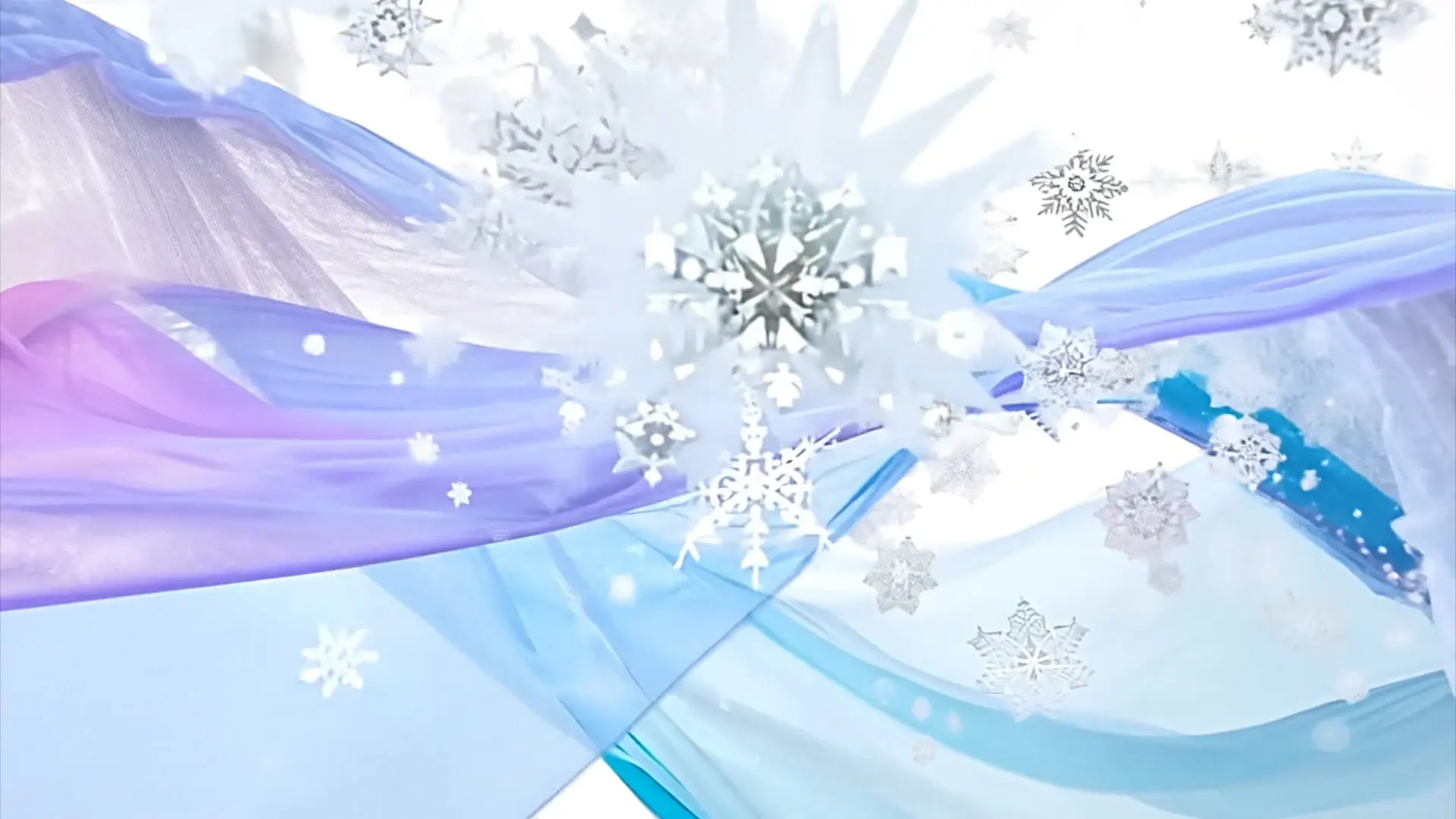 Gentle Snowfall and Fabric Motion Video Background